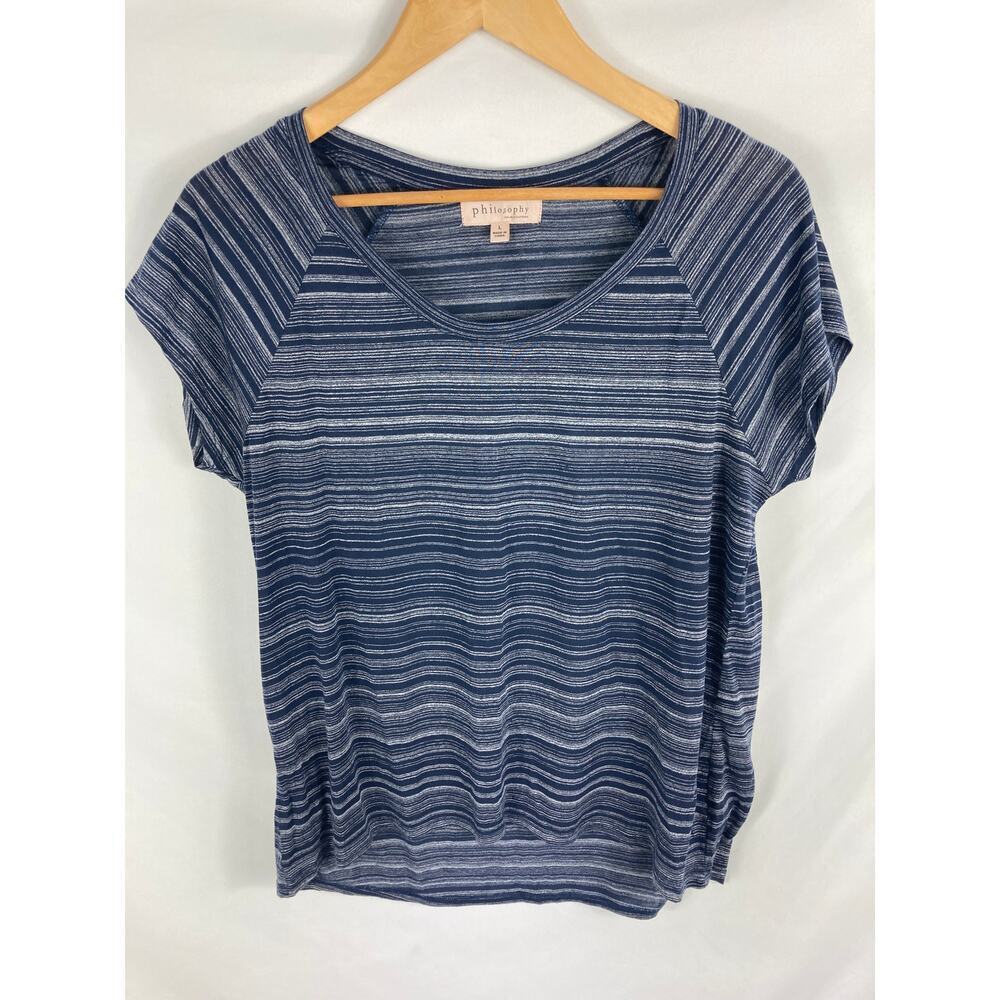 Philosophy Stripe Tshirt Size Large